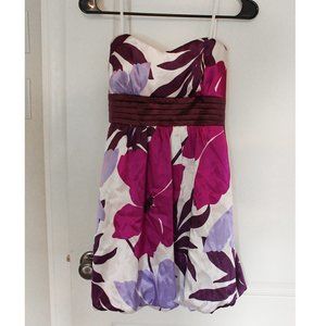 La Belle Strapless Floral Dress